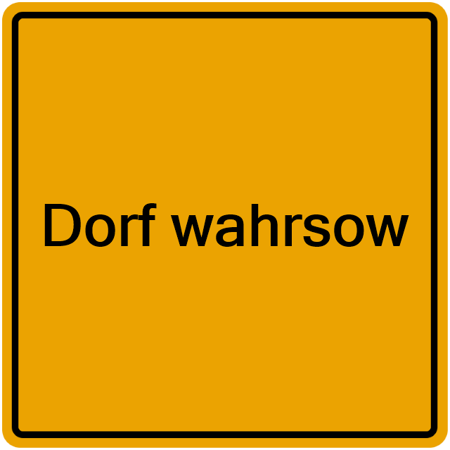 Einwohnermeldeamt24 Dorf wahrsow